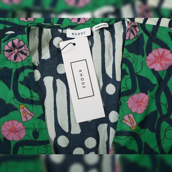 Rhode Resort Camilla Floral Print Dress XS 2 Women's Floral Printed NWT 40460 - Picture 8 of 9